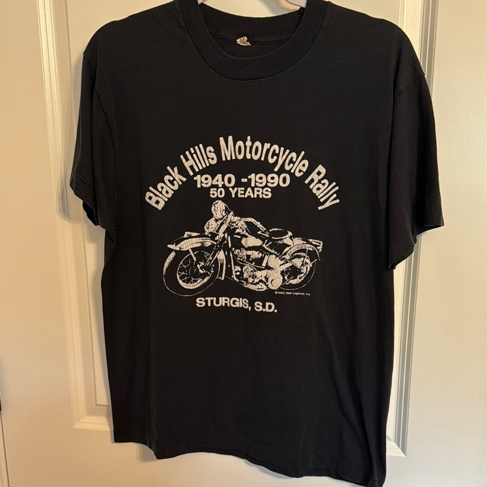 Black Hills Motorcycle Rally Black T-Shirt